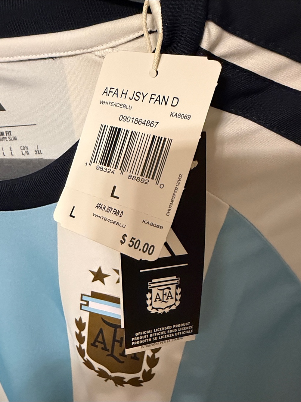 2026 FIFA World Cup Authentic Adidas Argentina Home Soccer Jersey - Picture 2 of 4